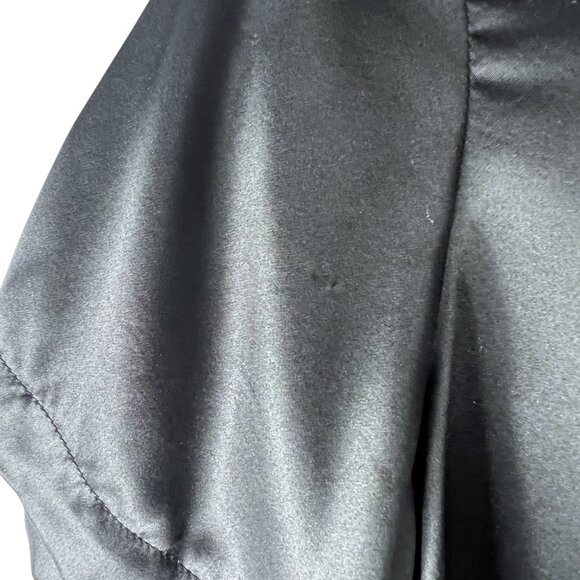 Ali Golden 100% Silk Cropped T-Shirt in Black Relaxed Fit Size XS - Picture 2 of 8